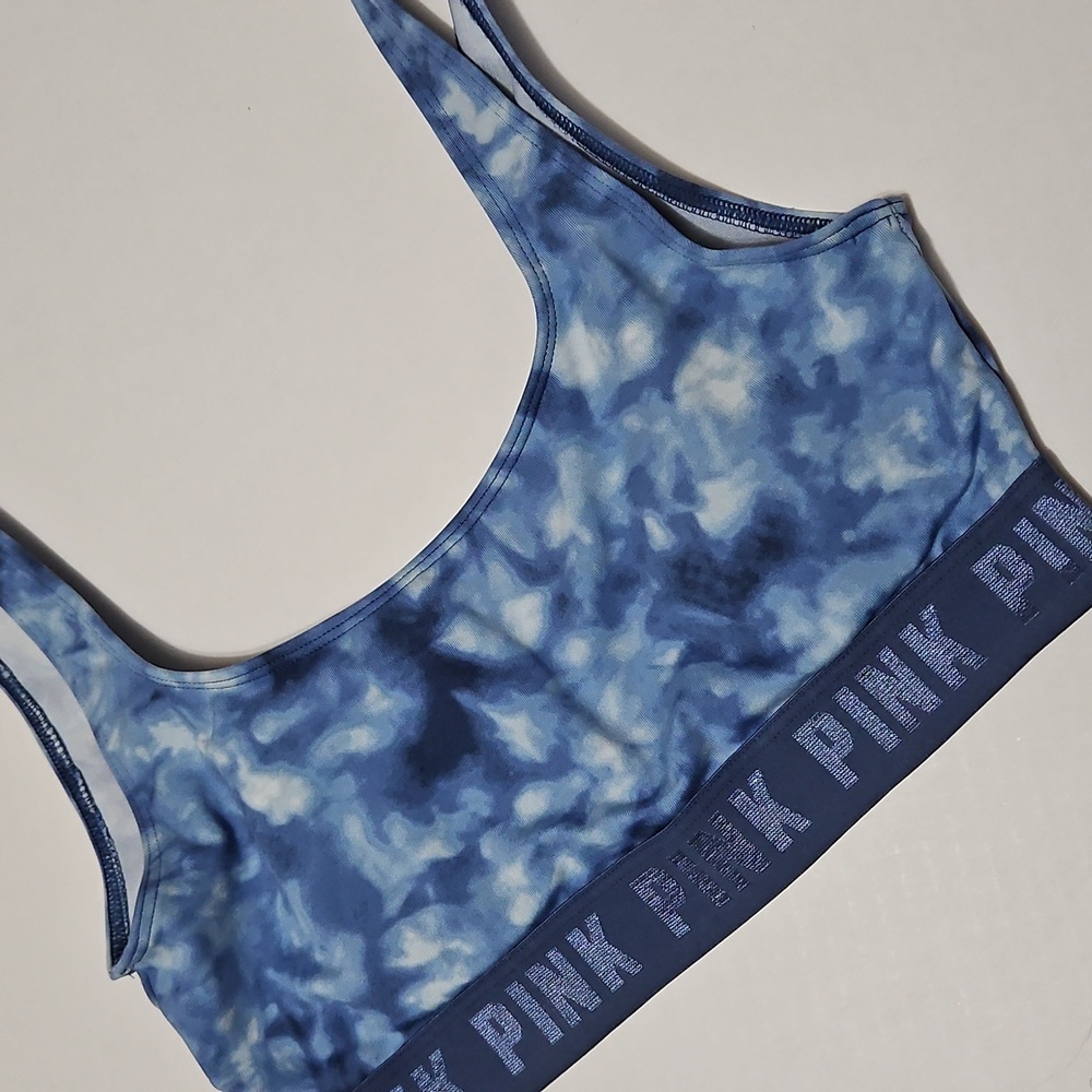 Victoria's Secret Blue and White Sports Bra Size S P